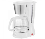 Cafetera de goteo caf-baroma - con 800w - blanca