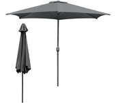 Sombrilla de jardín - sombrilla - resistentes a la intemperie - ø 350 cm - gris, sombrilla hawaiana, sombrilla de exterior