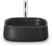 Duravit zencha lavabo sobre encimera 420 mm, sin agujero para grifo, 23734213791, color: antracita mate con wondergliss