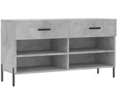 Banco para zapatos botas cómoda estante mueble de entrada almacenamiento 102 x 35 x 55 cm madera contrach 02_0022964