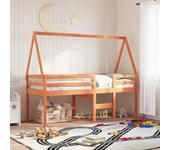 Techo para cama infantil 209x95,5x88 cm madera maciza de pino