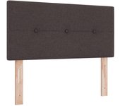 Cabecero tufted con botones marrón oscuro 80 cm de tela cfw4625641