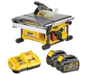 Dewalt sierra de mesa - flexvolt - 54 v xr - 2 baterías, cargador - dcs7485t2