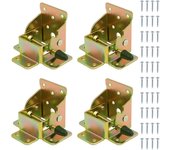 Bisagras plegables autoblocantes de 90 grados para patas de mesa plegables con 40 tornillos. bisagras que ahorran espacio en muebles para sofás y pa