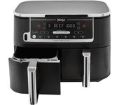 Freidora de aire de doble zona ninja af451eu max pro air fryer 9,5 l negro