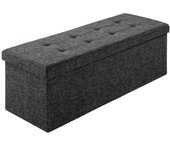 Tectake taburete con almacenaje plegable