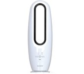 Ventilador de torre sin aspas con luz y mando 4 velocidades 70w blanco