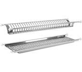 Escurreplatos empotrado de acero inoxidable diámetro 86 cm