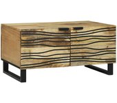 Vidaxl mesa de café 80x50x40 cm madera maciza mango