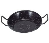 Sartén doble honda con asas esmaltada 45 cm.