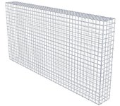 Gavión 200 cm x 100 cm x 20 cm (l x h x p), tamaño de malla 5 x 5 cm, anillo espiral - diámetro del cable 4 mm