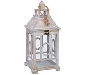 Farol de madera 24x24x57h cm