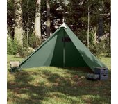 Tienda de campaña familiar tipi 7 personas impermeable verde v7448 unico / verde