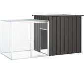 Conejera 200 x 91 x 100 cm acero galvanizado antracita 02_0041945