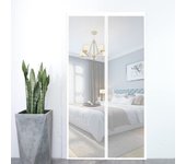 Mosquitera magnética para puerta (120 x 220 cm),fibra de vidrio,malla ultra resistente,cortina antimoscas,cinta adhesiva,color blanco.