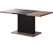 Mesa de comedor paula de madera de roble bicolor l 160 cm