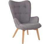 Sillón orejero nórdico durham gris
