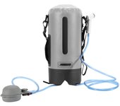 Ducha de camping, ducha de jardín, bolsa de agua portátil de 12 l, ducha exterior con bomba