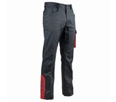 Facom steps pantalones elásticos negro/gris/rojo talla 52 - fxww1010e-52