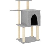 Torre de muebles para gatos, juguete para trepar, rascador, plataforma para trepar con postes rascadores 02_0022633