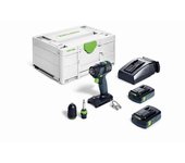 Taladro atornillador a batería txs 18- plus - 2 baterías 18 v 3.0 ah - systainer - festool - 576895