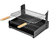 Barbacoa de carbón - parrilla extraíble