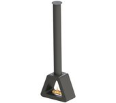 Chimenea de etanol de techo en acero negro