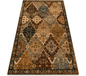 Alfombra de lana omega torino oriental - color coñac 235x350 cm