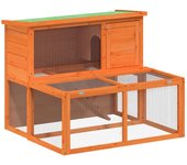 Conejera 102 x 90 x 84,5 cm madera maciza de pino marrón 02_0041933