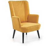 Sillón houston 955, amarillo, 100x75x70cm, tapiz, patas: madera
