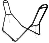 Soporte para hamaca, acero de alta calidad con 2 cadenas y ganchos en forma de s, 276 x 97 x 122 cm, para jardín y camping