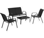Tectake conjunto de jardín para 4 personas