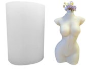 Molde de silicona para velas diy - molde de silicona cuerpo femenino 11 cm