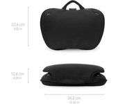 Cojín de masaje shiatsu para hombros, espalda, piernas y cuello 2 velocidades función calor acolchado flexible