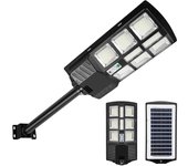 Farola solar de 300 w con sensor de movimiento, iluminación de seguridad exterior impermeable (paquete de 2)