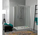 Mampara de ducha deslizante moderna de 120x70