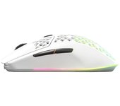 Ratón gaming con cable ultraligero - steelseries - aerox 3 wireless (2022) snow edition - blanco