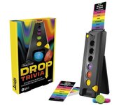 Drop trivia, juego grupal electrónico con voz y sonidos, 13 años, 2 jugadores o más, 15 min, inspirado en trivial pursuit, hasbro ga