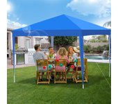 Carpa plegable para fiestas pérgola de jardín 3x3m azul carpa plegable para fiestas al aire libre