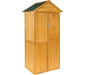 Tectake caseta de jardín de madera de conífera impregnada
