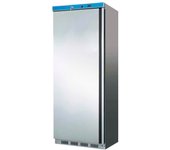 Romux® armario refrigerado de 1 puerta de 77 cm refrigeración estática gris | armario frigorífico capacidad 620 l - 4 estantes y 130 w