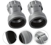 Adaptador de manguera de piscina (2 unidades, conector tipo b de 32 mm a 38 mm), compatible con la bomba de filtro intex 58236.