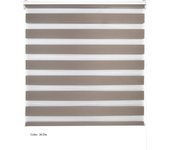 Estoralis | estor enrollable noche y dia | 170 x 255 cm (ancho por alto) tamaño de tela 167 x 250 cm | modelo shae color tabaco