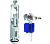 Descarga completa de cisterna con doble pulsador optima s/ aquastop siamp