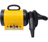 Secador para perros profesional 2800w, secador para perros de pvc amarillo 40 x 16 x 20 cm