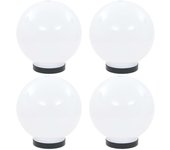 Vidaxl lámparas de bola led 4 unidades esféricas pmma 20 cm