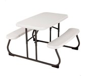 Mesa plegable picnic ultrarresistente infantil lifetime 82,5 x 90 x 53,5 cm uv100