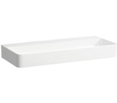 Laufen val lavabo sobre encimera, sin agujero para grifo, sin rebosadero, us cerrado 950x420mm, h8162877571121, color: blanco mate