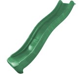 Axi sky220 tobogán con conexion de agua verde - 220 cm | elemento adicional para torre de juegos infantiles | tobogán de agua / tobogán adicional para