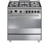 Cocina gas smeg bg91px2 90cm inox 5f